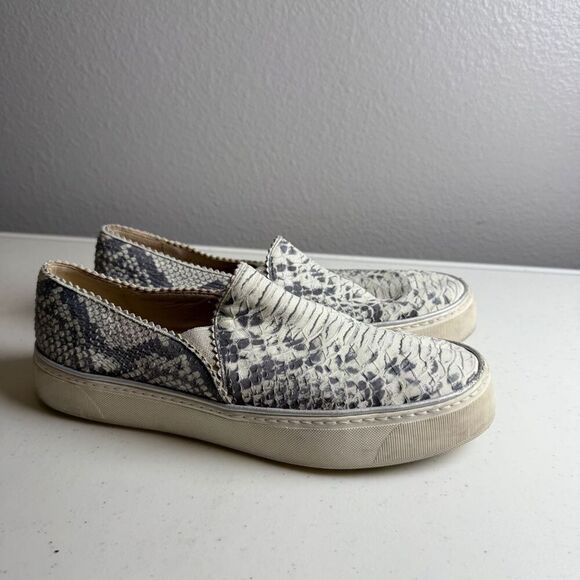 Stuart Weitzman Womens Sneakers Size 7 Platform Snakeskin Slip-On - Picture 4 of 9